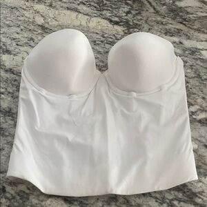 Maidenform White Strapless Bandeau